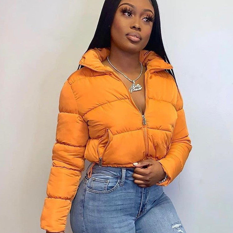 Giacca invernale a tinta unita, giacca antivento