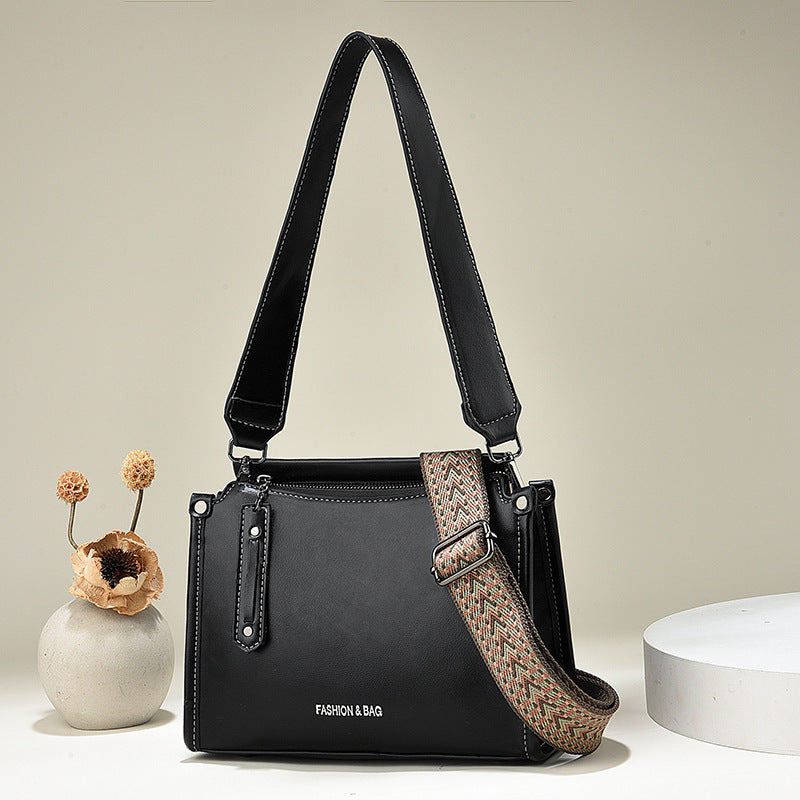 Women's Small Square Bag Bucket Bag Fashionable Western-style Crossbody Shoulder Bag