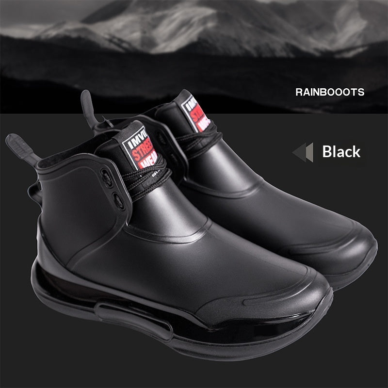 Cross-border Couple's Lace-up Unisex Camping Rain Non-slip Fishing Boots