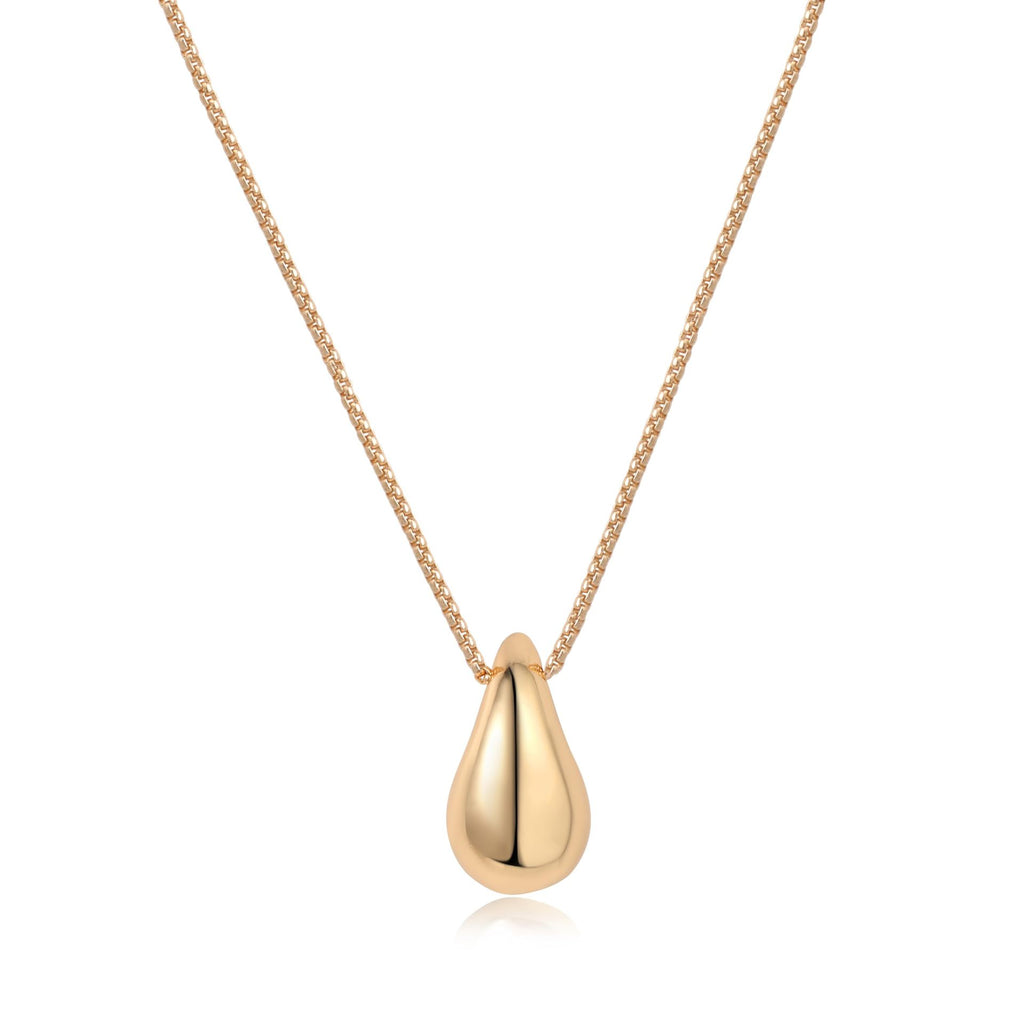 Trendy Teardrop Pendant Necklace Minimalist Style