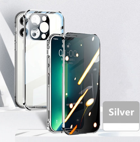 Custodia protettiva per telefono con magnete anti-privacy per occhiali