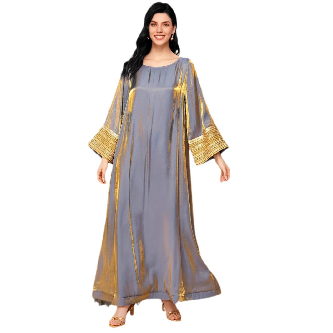 Golden Luxury Middle Eastern Arabic Dress