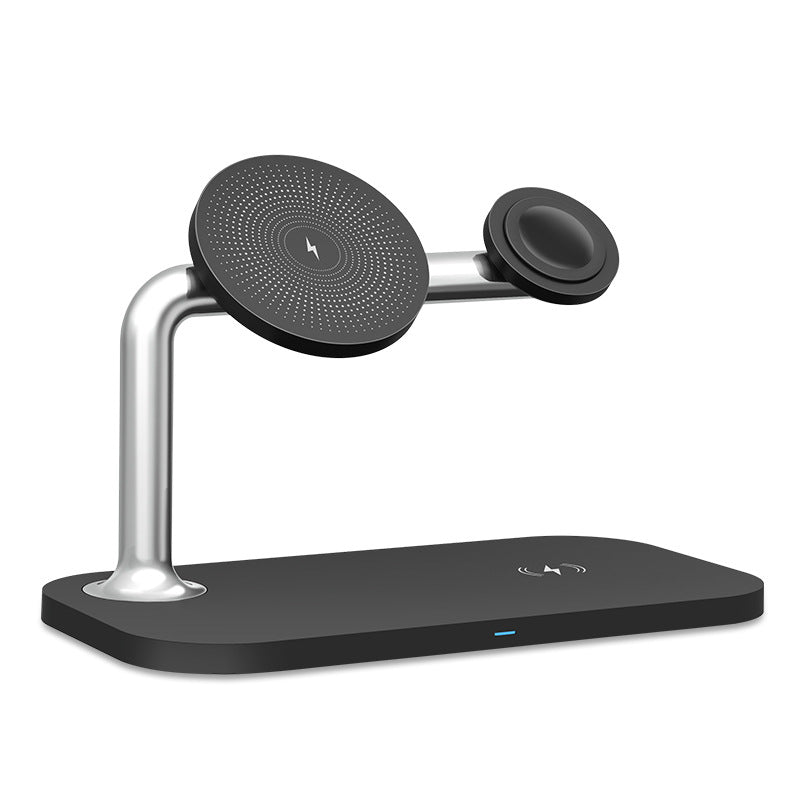 Caricabatterie wireless magnetico 3 in 1