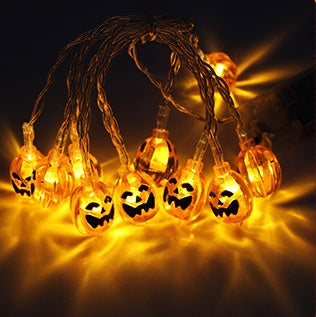 Decorazione di Halloween con lanterna a LED a forma di zucca