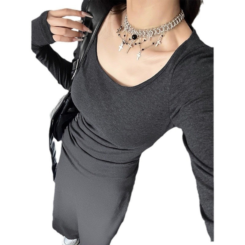 French Slim-fit Elegant Long-sleeved Dress For Women