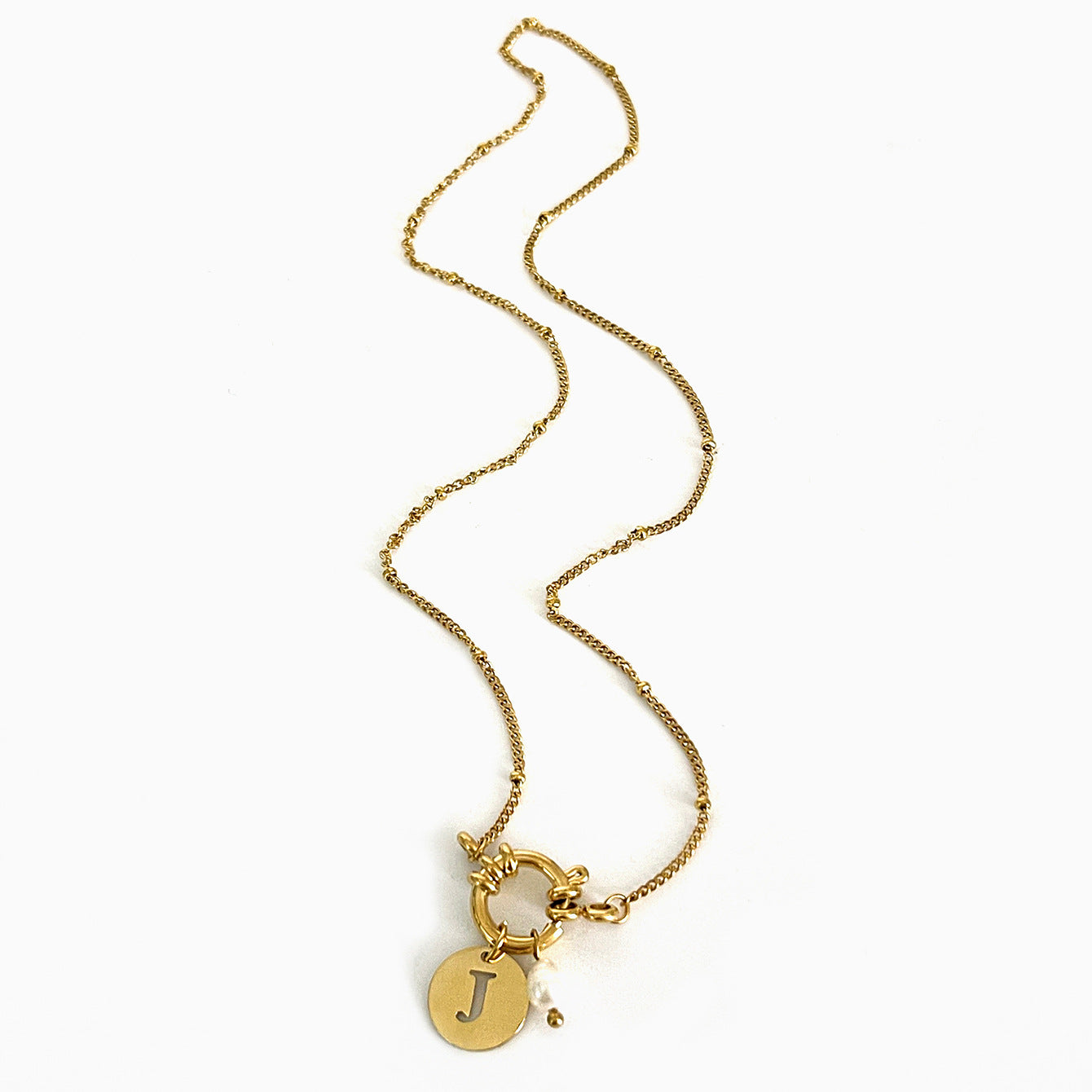 Stylish Womens Necklace With A Pearl Pendant