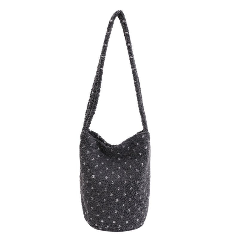 PlushLarge-CapacityBreathable Shoulder Bag In A Relaxed Style For Women