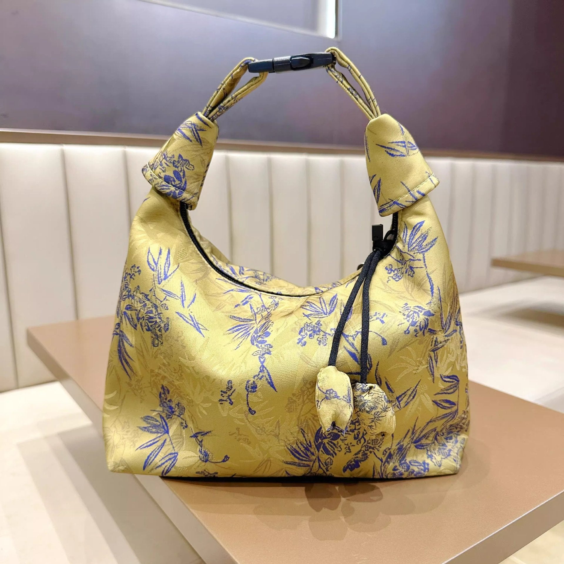 Silk Underarm Bag Chinese-style Minimalist And Versatile