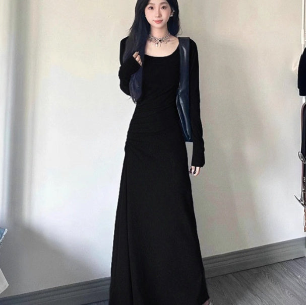 French Slim-fit Elegant Long-sleeved Dress For Women