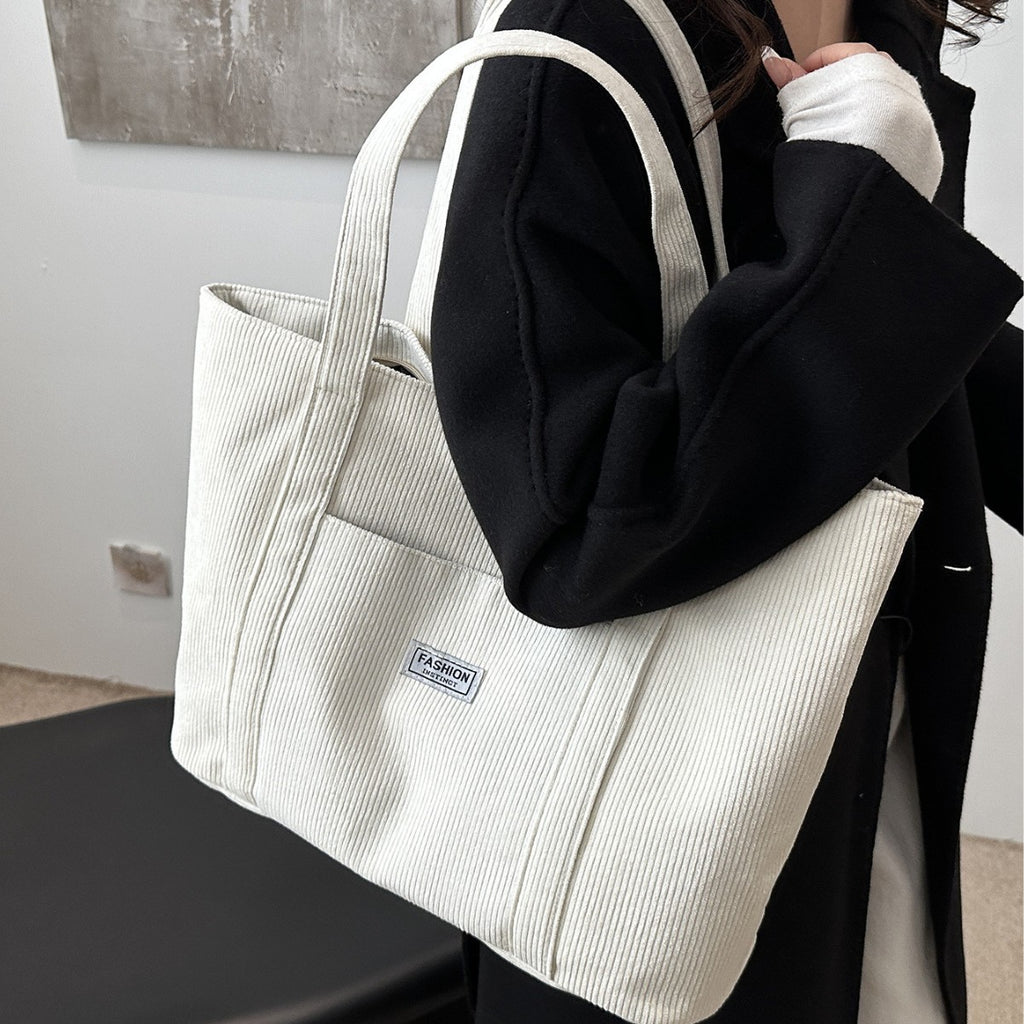 Large-capacity Corduroy Tote Bag For Women