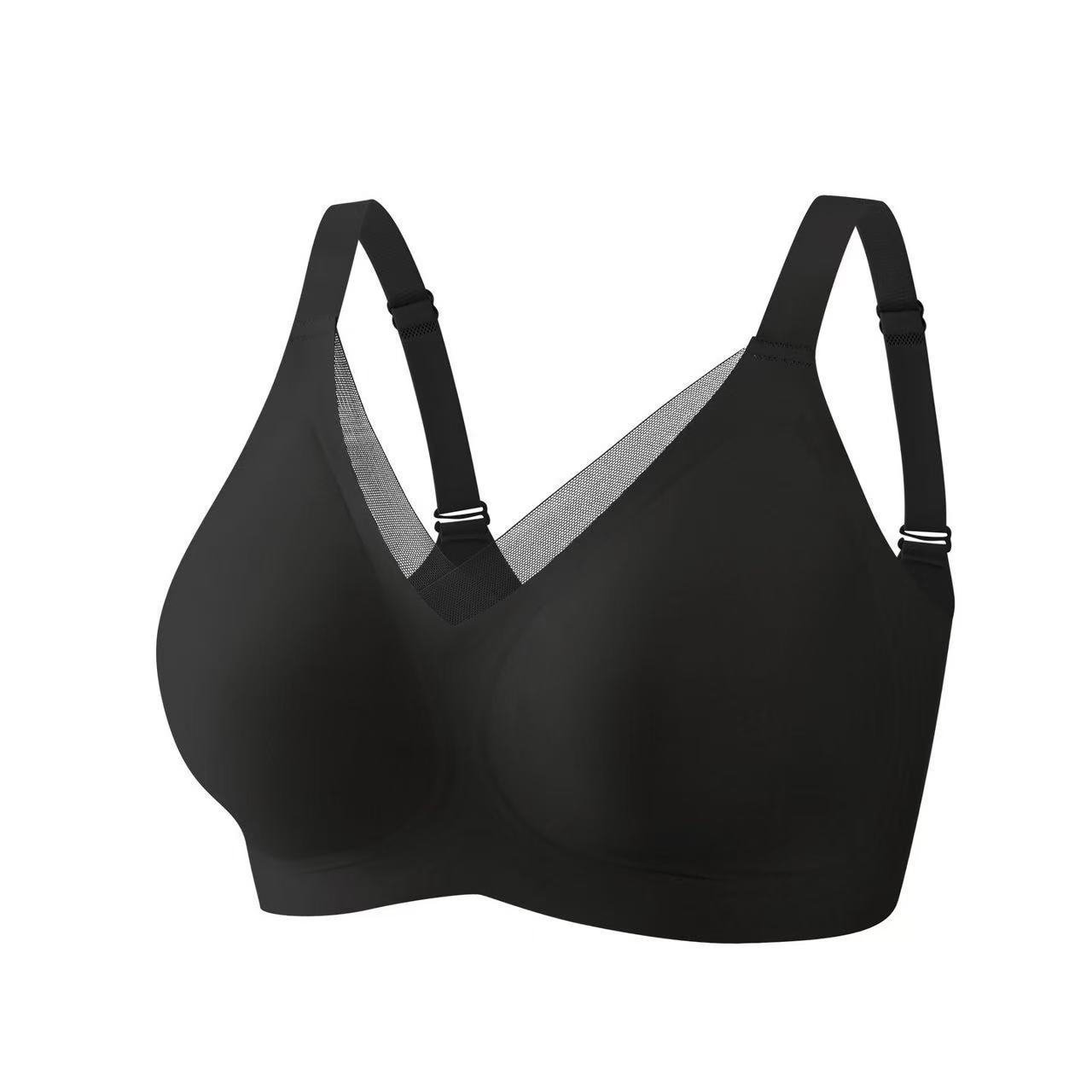 Cross-mesh Lingerie Womens Jelly-striped Bra Womens