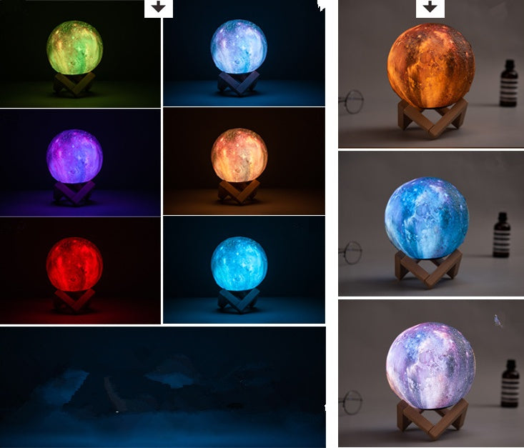 3D Printing Lunar Light Painting Creative Gift Night Light TRENDFLOW