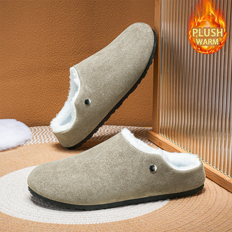 Autumn And Winter Fleece-lined Extra-thick Men's Casual Sports Shoes