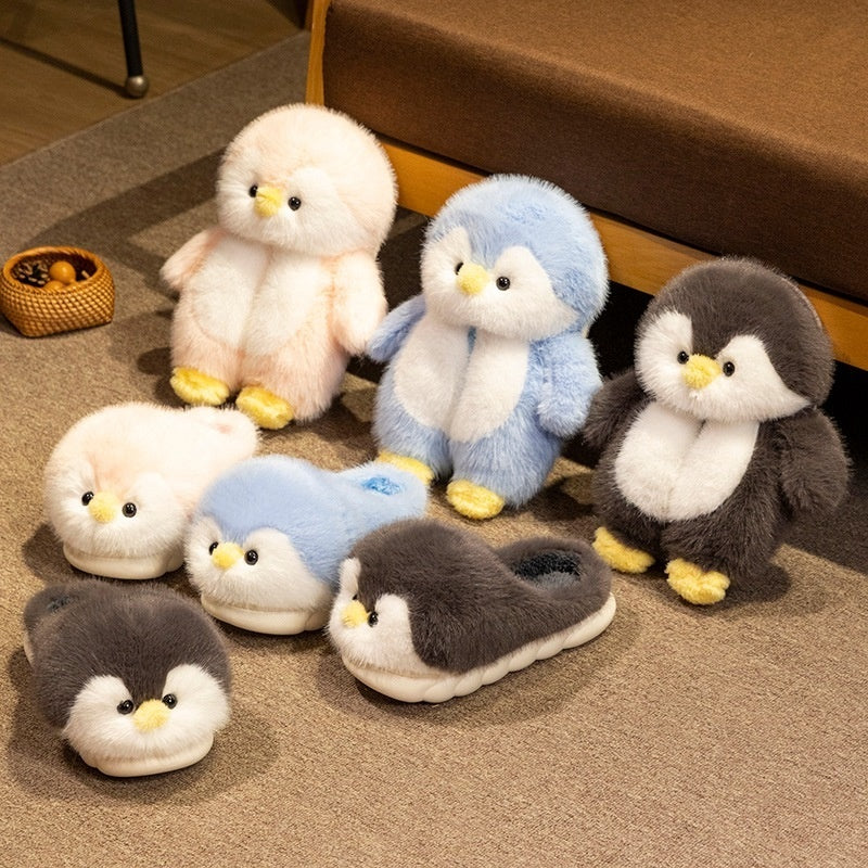 Fleece-lined Warm Slipper-style Cotton Plush Toys With Cotton Lining