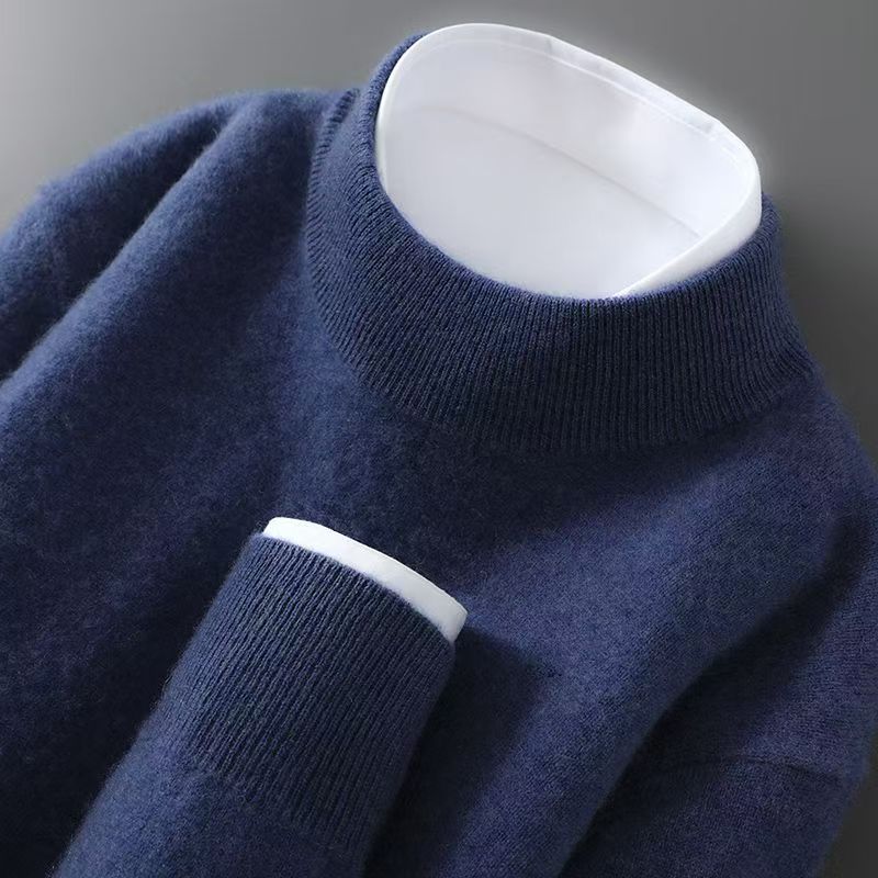 Men's Half-Neck Pullover Base Sweater