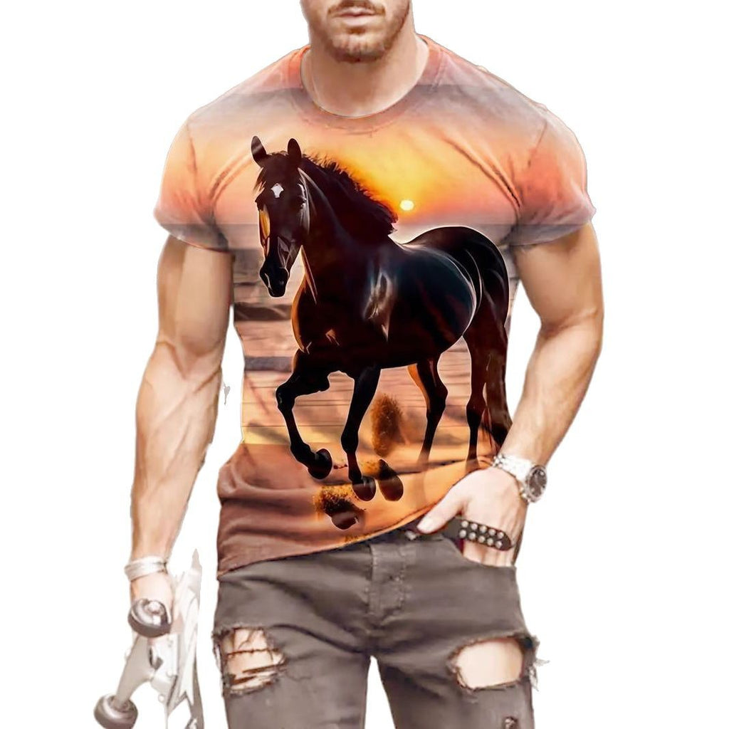 Mens 3D Printed Short-Sleeve T-Shirt