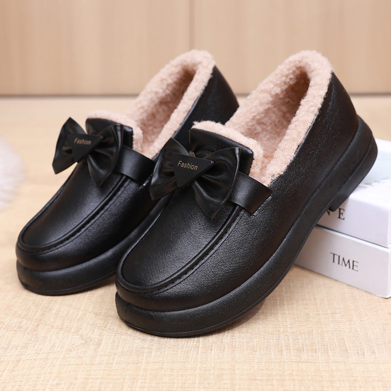 Women's Waterproof Non-slip Warm And Fleece-lined Cotton Shoes