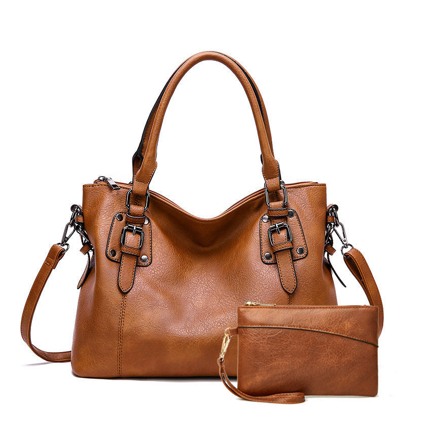 Women's Vintage Minimalist Shoulder Large-Capacity Crossbody Bag TRENDFLOW