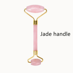 Pink jade handle