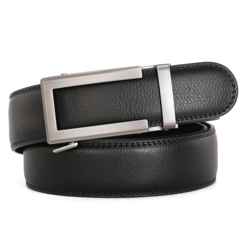 Men's Genuine Leather Belt Alloy Youth Business