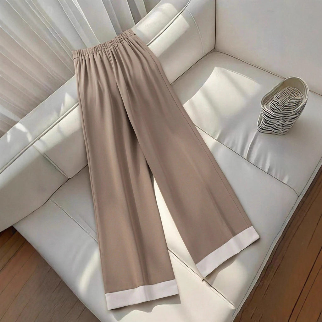 Retro Khaki Design Women's Autumn Casual Pants