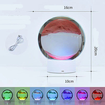 Lampada da tavolo creativa 3D Quicksand da comodino