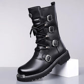 Autumn And Winter High-top Boots Men&