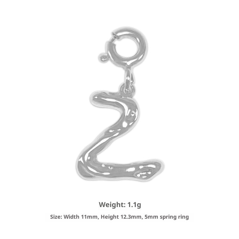 Happy Character English Letter Necklace For Women