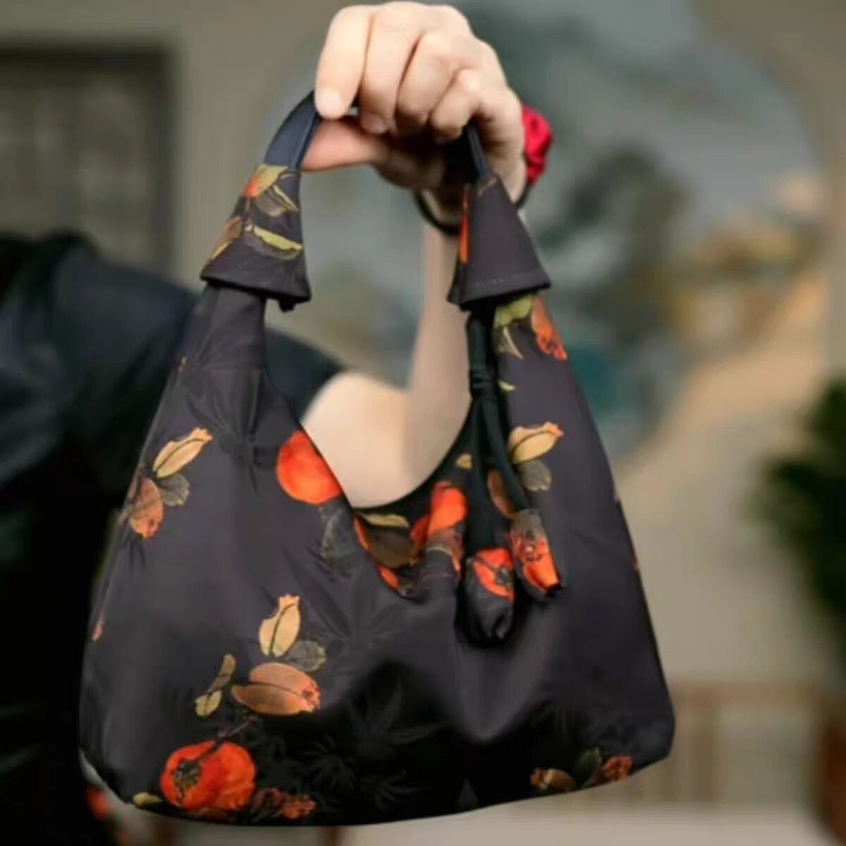 Silk Underarm Bag Chinese-style Minimalist And Versatile