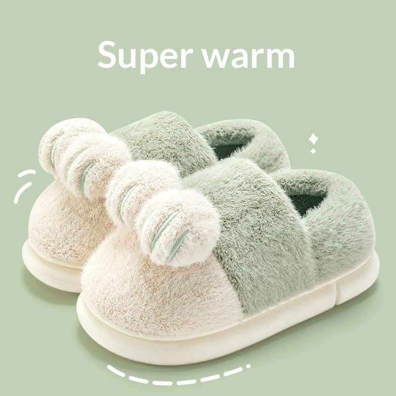 Cotton Slippers With Back Support Home