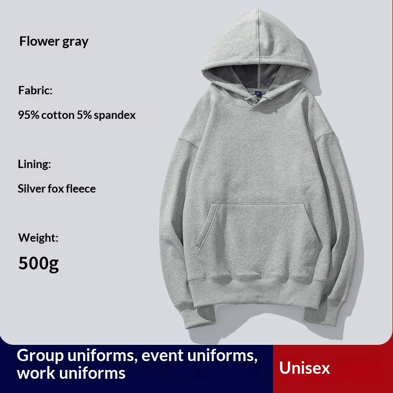 Hooded Hoodie Custom PrintedFor Women With Thickened Velvet