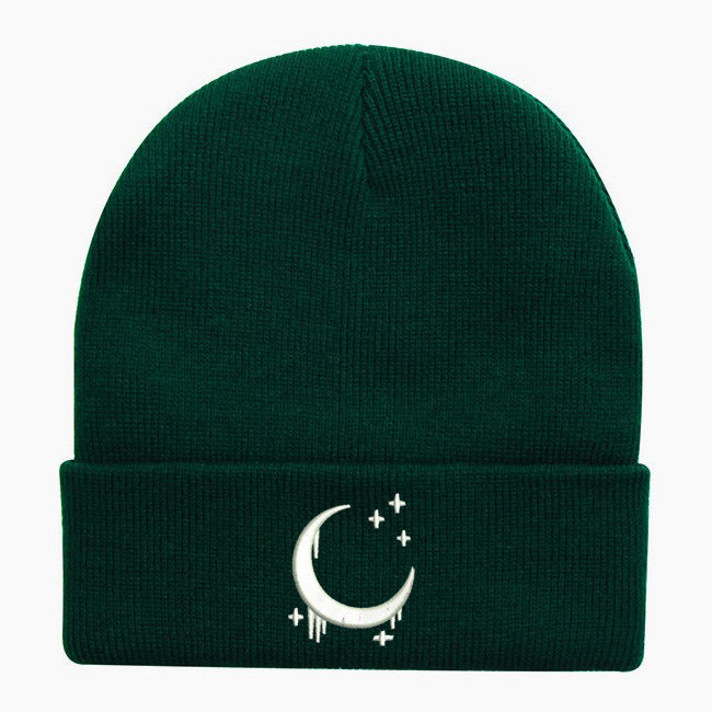 Amazon Embroidered Knitted Hat With Moon And Stars Design AutumnWinter Wool Hat