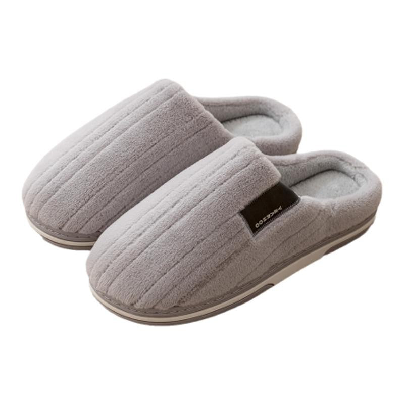 Men's Cotton Slippers, Winter Anti-slip Indoor Extra Large