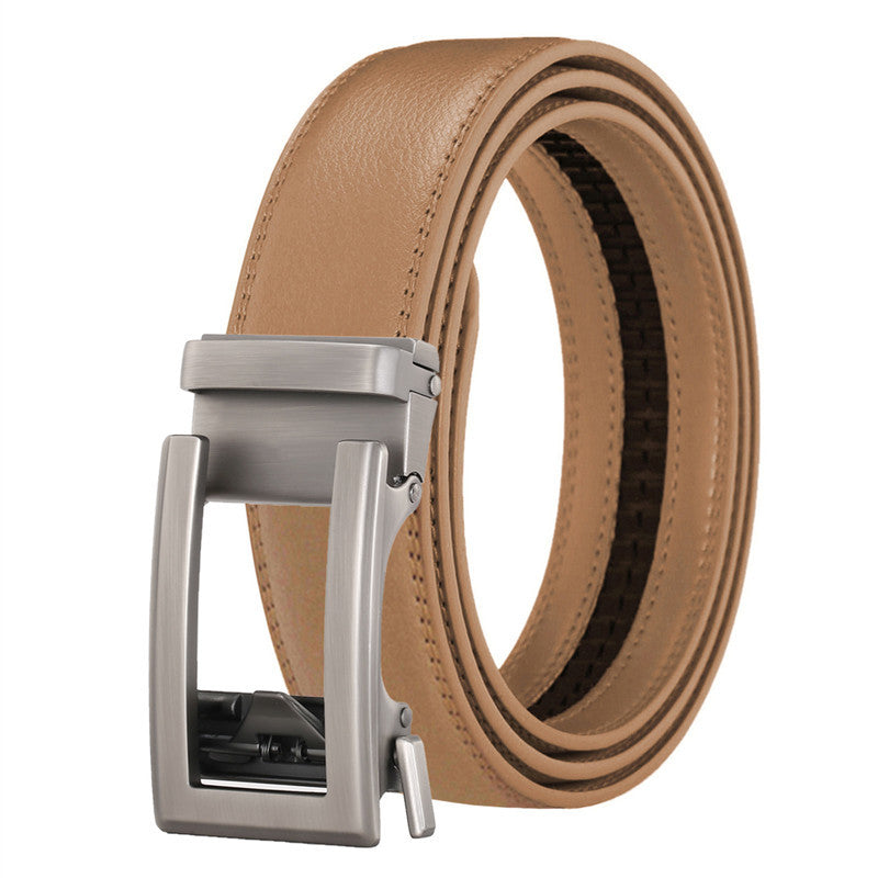 Men's Genuine Leather Belt Alloy Youth Business