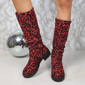 Red Leopard Print