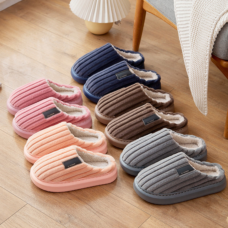 Warm, Plus-size Casual Slippers For Men