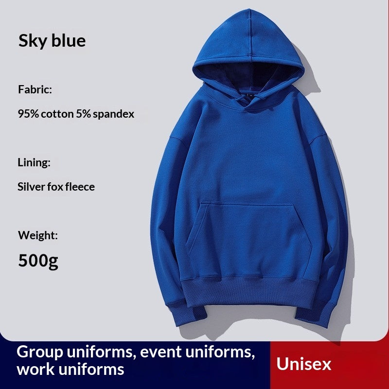 Hooded Hoodie Custom PrintedFor Women With Thickened Velvet