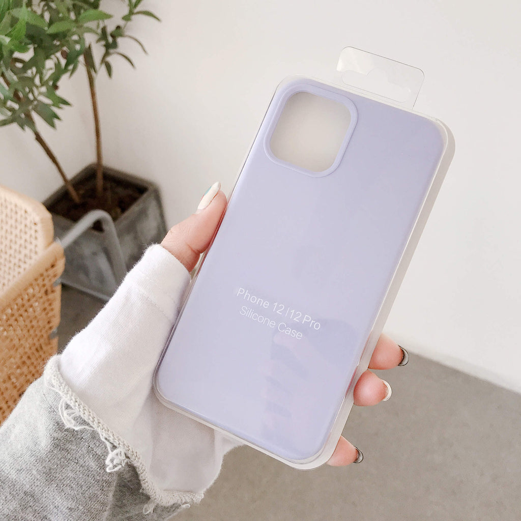 Custodia per cellulare in silicone liquido, accessori, confezione completa