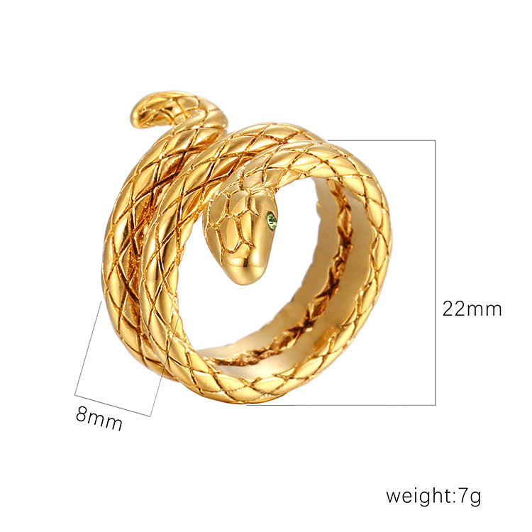 Cool, Minimalist Snake Ring For Women
