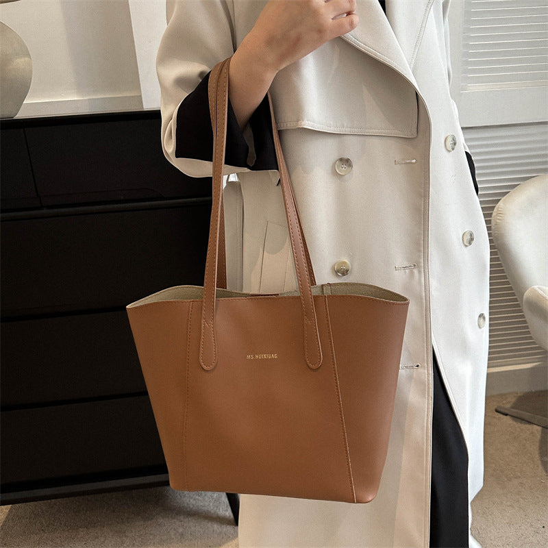 New Seasonal Korean-style Minimalist Fashionable Solid-color Shoulder Bag TRENDFLOW