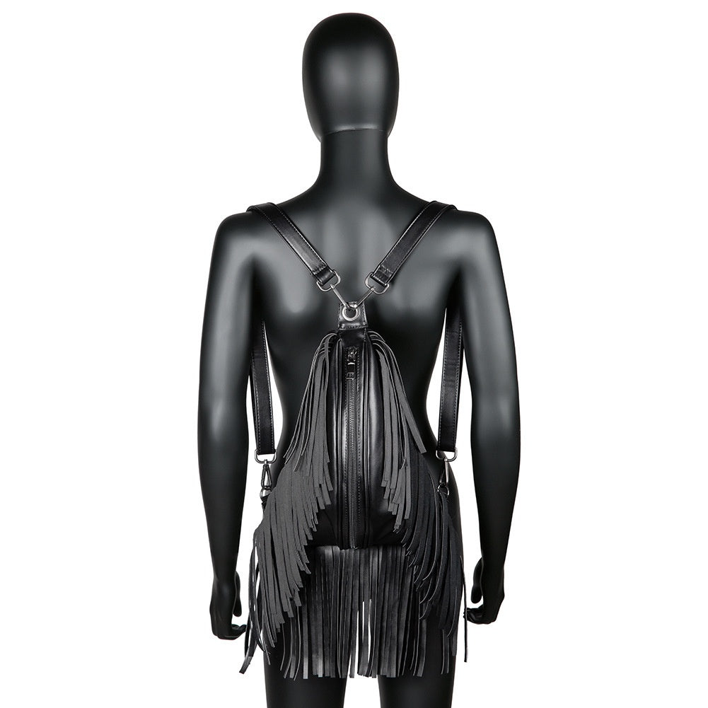 Outdoor Fashionable Tassel Backpack Wallet