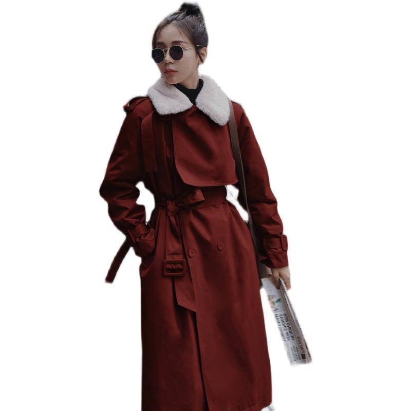 Winter Plus Velvet Thick Coat Mid-length Cotton-padded Jacket Cotton-padded Jacket