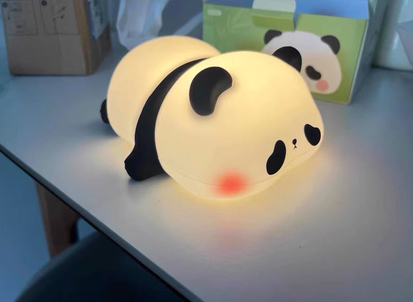 Simpatiche luci notturne in silicone a forma di pecora, lampada da camera da letto per bambini, decorazione per la cameretta, luce notturna ricaricabile con regolazione del tempo e dell'intensità luminosa