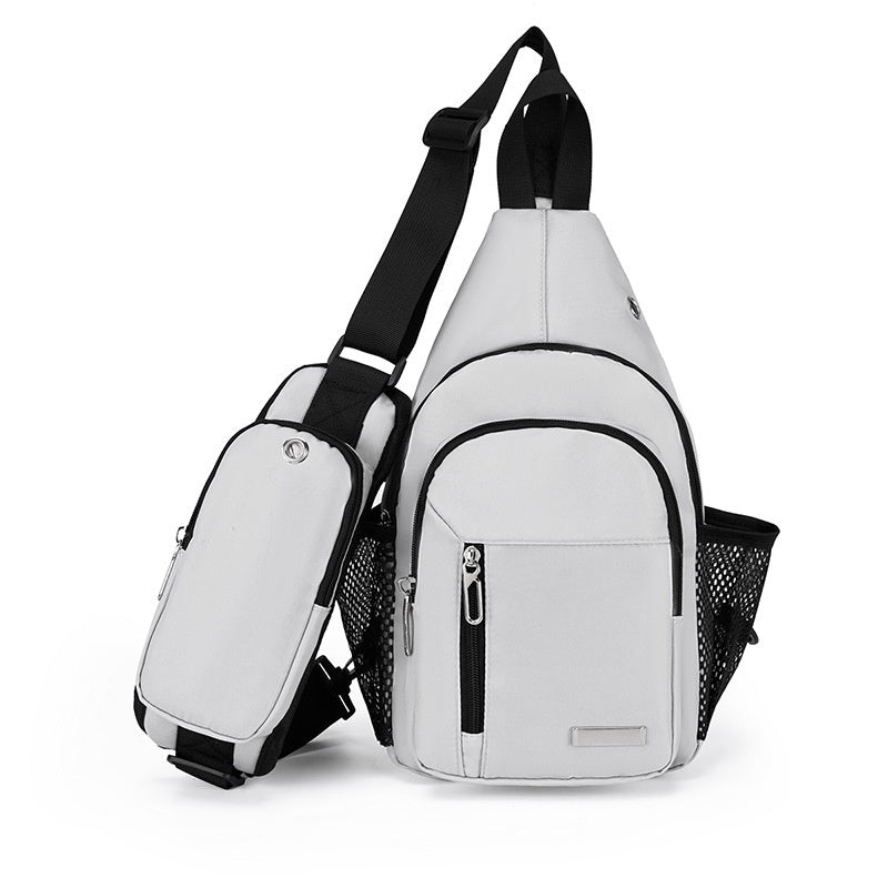 Large-capacity Fashionable Chest Backpack For Outdoor Activities