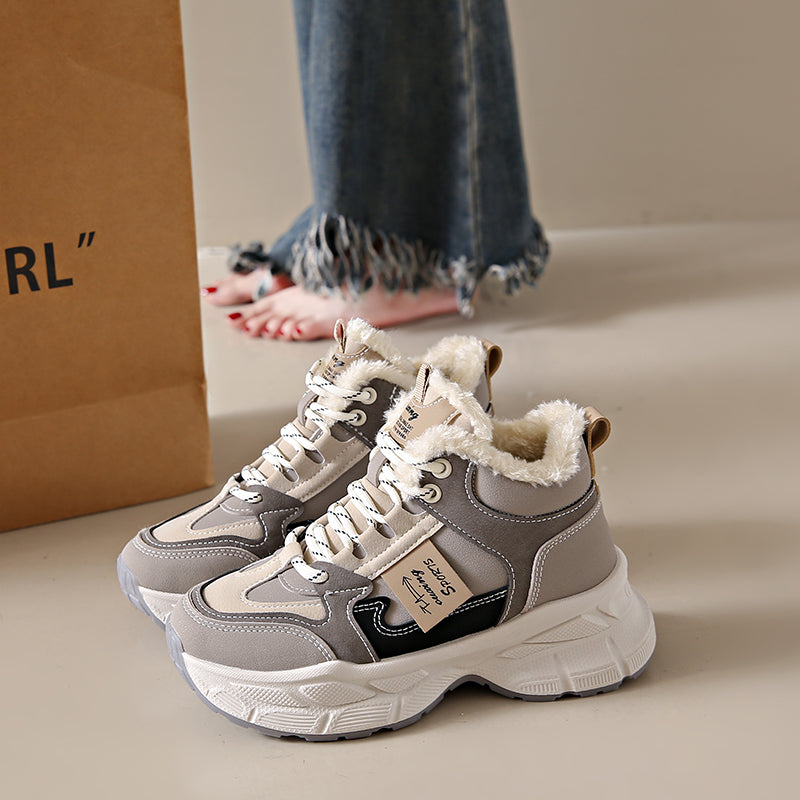 New Thickened Warm Ultra-comfy Fleece-lined Dad Shoes