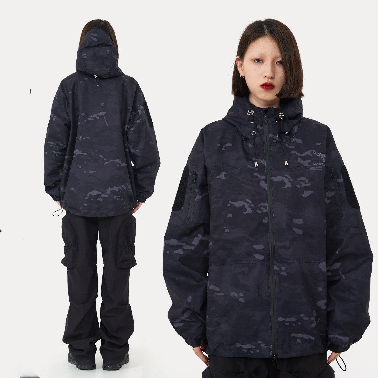 Giacca invernale mimetica in cotone spesso