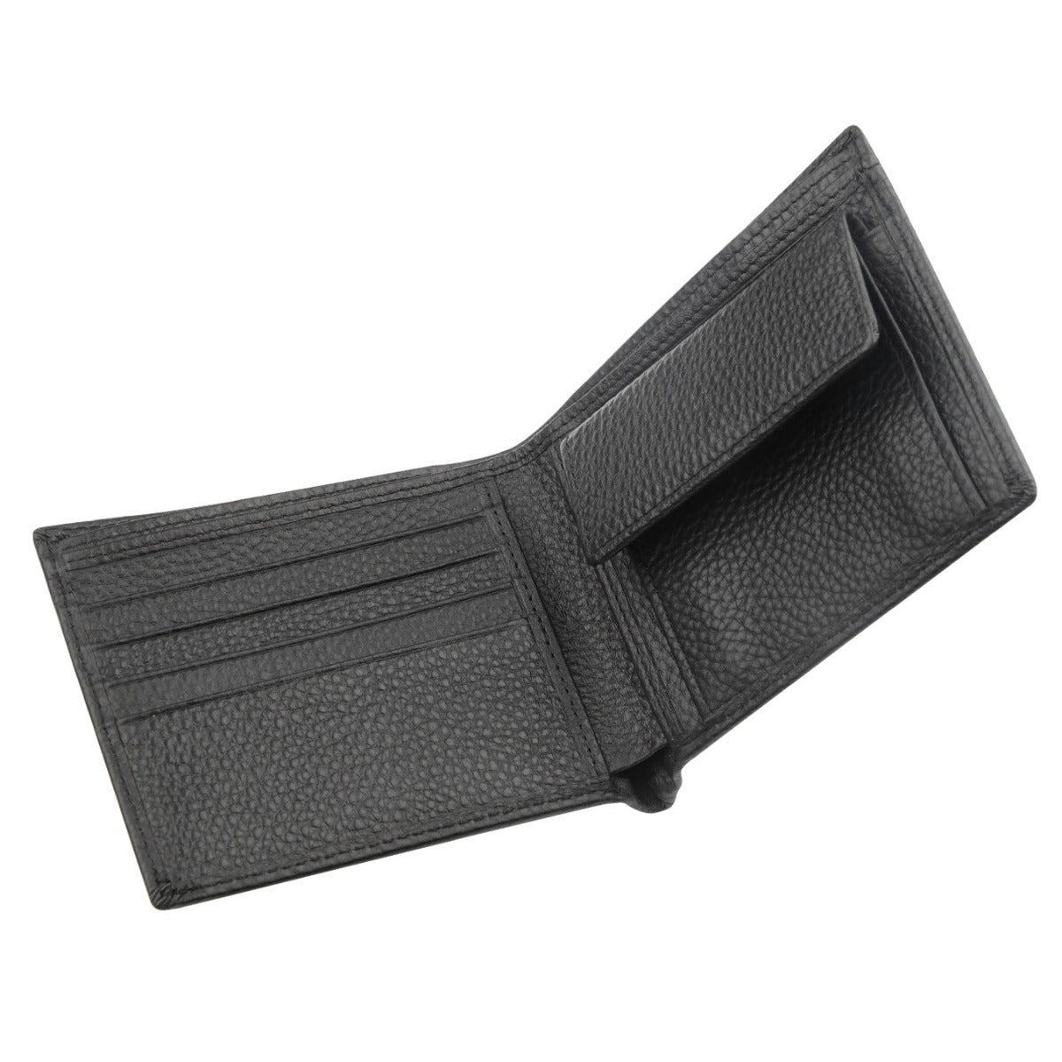 Men's Anti-Scanning RFID High-Capacity Credit Card Holder Made From First-Layer Cowhide Leather