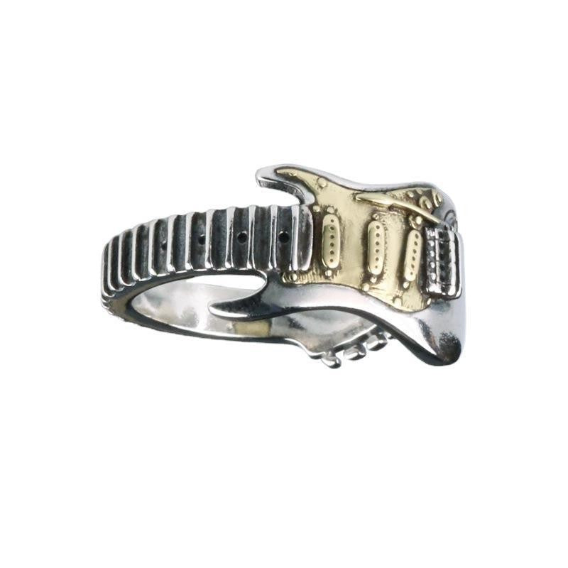 Rock Music Guitar Ring Vintage Style