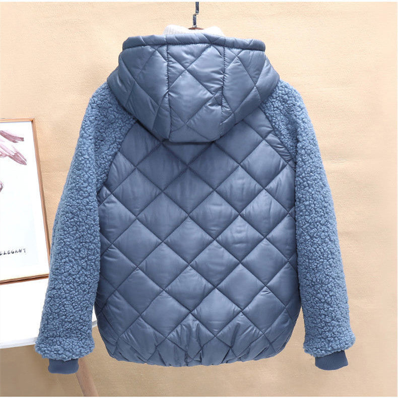 Female Winter Loose Lamb Wool Coat Cotton Jacket