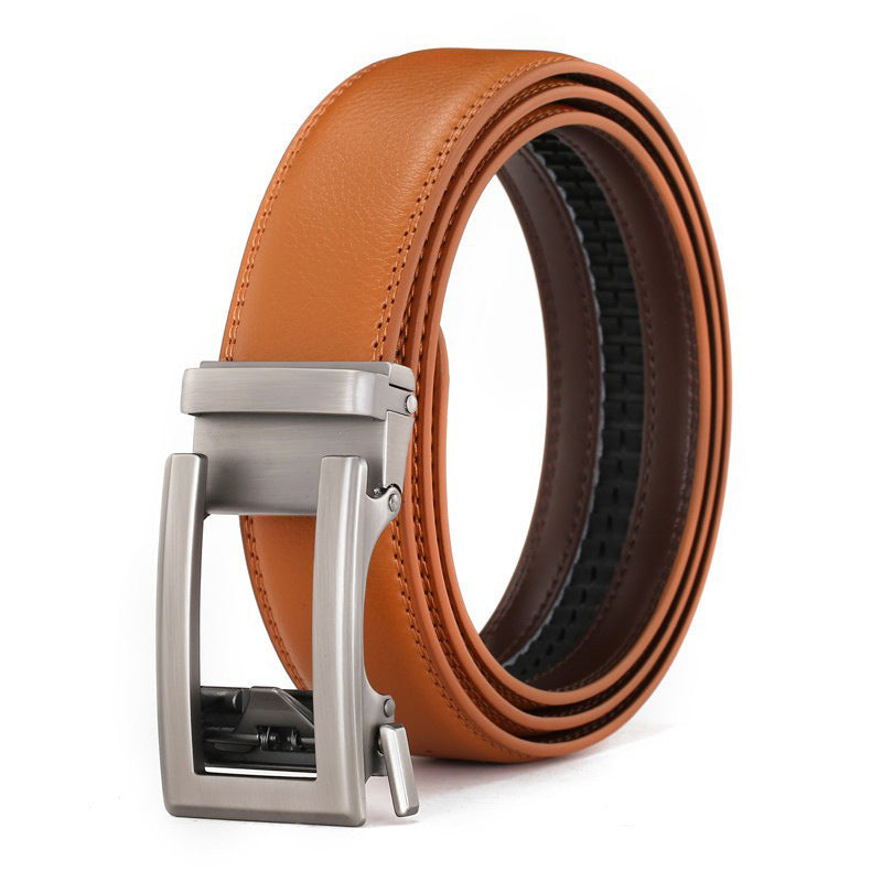 Men's Genuine Leather Belt Alloy Youth Business